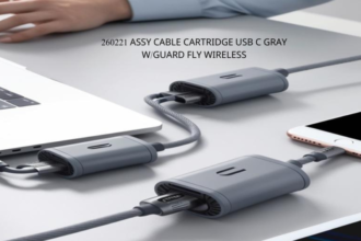 260221 Assy Cable Cartridge USB C Gray w/Guard Fly Wireless: Overview